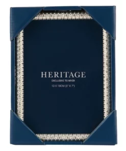 Heritage Bejewelled 13x18cm Photo Frame Silver -Home Decor Shop 746492320 3 720x928