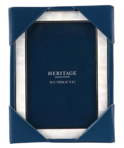Heritage Mother of Pearl 10x15cm Shiny Metal Photo Frame Silver -Home Decor Shop 746492770 3 720x928