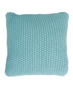 Australian House & Garden Norwood Knitted Cushion Ocean Blue