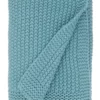 Australian House & Garden Norwood Knitted Throw Ocean Blue