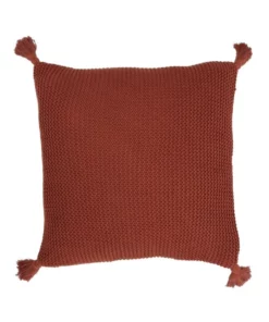 Vue Melaky Tassel Cushion Burnt Orange