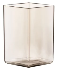 IITTALA Ruutu 14cm Glass Vase Linen