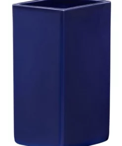 IITTALA Ruutu 18cm Glass Vase Dark Blue