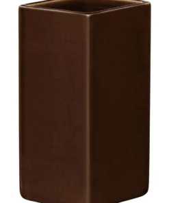 IITTALA Ruutu 18cm Glass Vase Brown