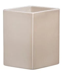 IITTALA Ruutu 18cm Glass Vase Beige