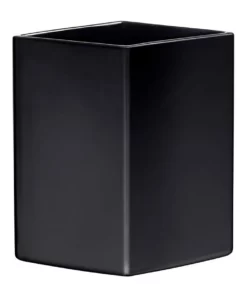 IITTALA Ruutu 18cm Glass Vase Black