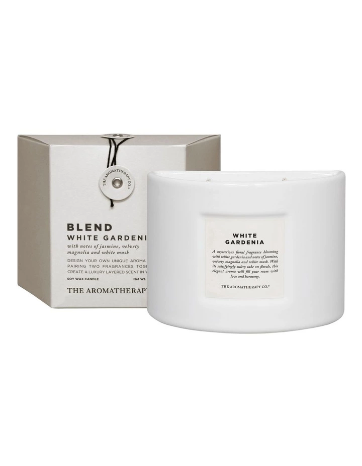 The Aromatherapy Company Blend White Gardenia Candle 1 The Aromatherapy Company Blend White Gardenia Candle