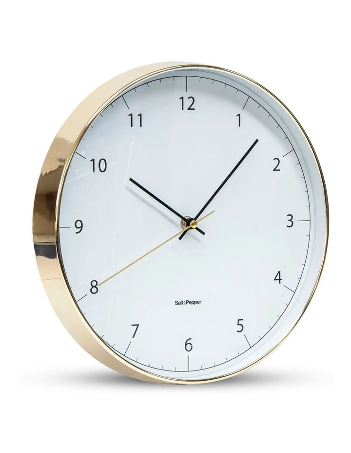 Salt&Pepper Blair 31cm Wall Clock White/Gold 2 Salt&Pepper Blair 31cm Wall Clock White/Gold - Image 2