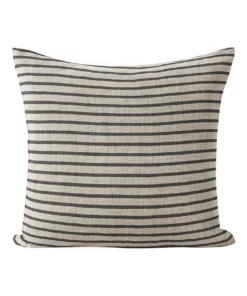Aura Home Heirloom Stripe Cushion in Khaki