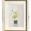 Profile Bonjour White Gold Timber Photo Frame 8x10"/5x7"