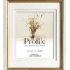 Profile Bonjour Timber Photo Frame 11x14"/8x10" White Gold