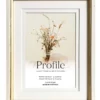 Profile Bonjour Timber Photo Frame 12x16"/8x12" White Gold