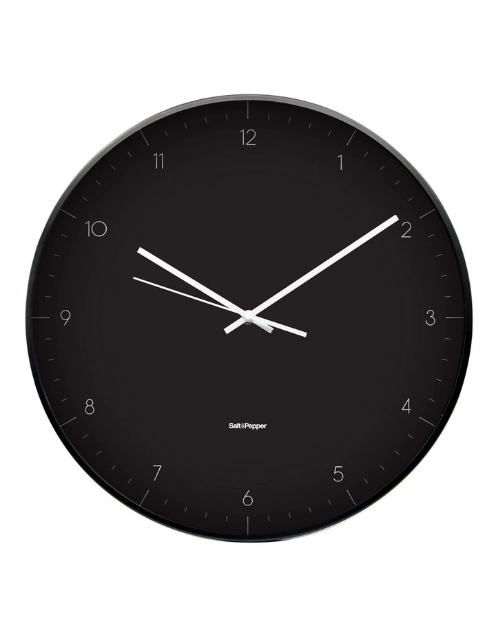 Salt&Pepper Elio Black Metal Clock 40.5cm 1 Salt&Pepper Elio Black Metal Clock 40.5cm