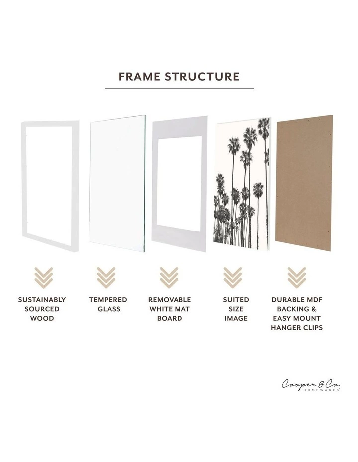Cooper & Co Set Of 2 29.7cmx42 Mat to 21x29.7cm White Premium Paradise Wooden Photo Frame 6 Cooper & Co Set Of 2 29.7cmx42 Mat to 21x29.7cm White Premium Paradise Wooden Photo Frame - Image 6