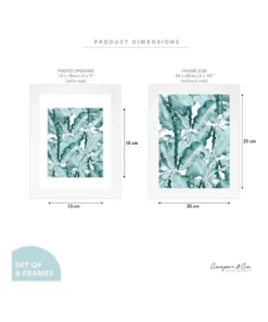 Cooper & Co Set Of 4 20x25cm Mat to 13x18cm White Premium Paradise Wooden Photo Frame 13 Cooper & Co Set Of 4 20x25cm Mat to 13x18cm White Premium Paradise Wooden Photo Frame -Home Decor Shop 779424040 7 720x928