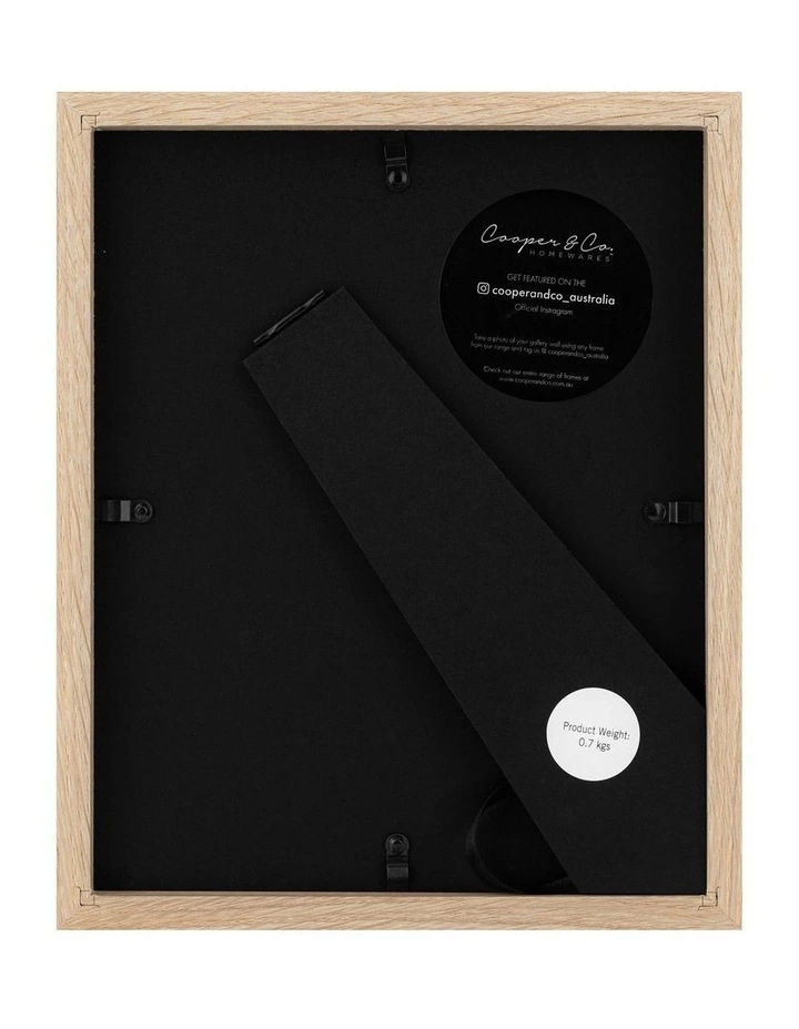 Cooper & Co Set Of 4 20x25cm Mat to 13x18cm Oak Premium Paradise Wooden Photo Frame 3 Cooper & Co Set Of 4 20x25cm Mat to 13x18cm Oak Premium Paradise Wooden Photo Frame - Image 3