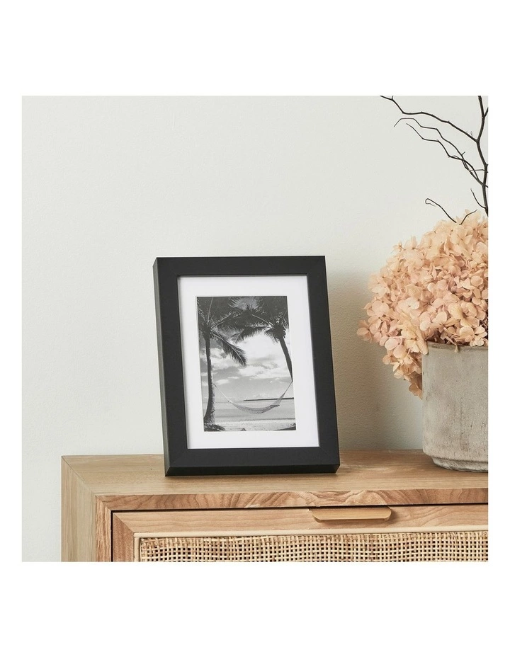 Cooper & Co Set Of 4 15x20cm Mat to 10x15cm Black Premium Paradise Wooden Photo Frame 4 Cooper & Co Set Of 4 15x20cm Mat to 10x15cm Black Premium Paradise Wooden Photo Frame - Image 4