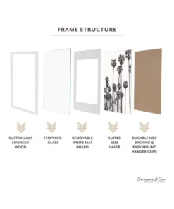 Cooper & Co 60x90cm Mat to 50x70cm White Premium Paradise Wooden Photo Frame -Home Decor Shop 779424580 5 720x928