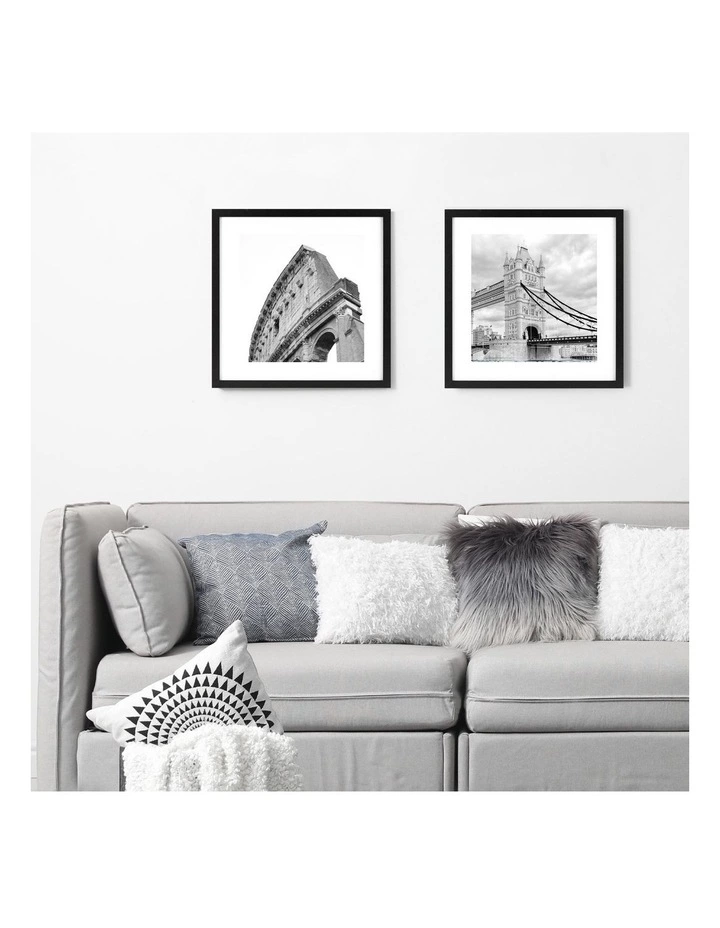 Cooper & Co Set Of 2 40x40cm Mat to 30x30cm Black Premium Paradise Wooden Photo Frame 4 Cooper & Co Set Of 2 40x40cm Mat to 30x30cm Black Premium Paradise Wooden Photo Frame - Image 4