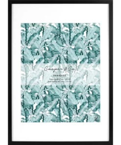 Cooper & Co 50x70cm Mat to 40x50cm Black Premium Paradise Wooden Photo Frame