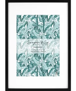 Cooper & Co 42x59.4cm Mat to 29.7x42cm Black Premium Paradise Wooden Photo Frame