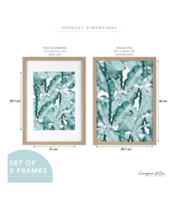 Cooper & Co Set Of 2 29.7x42cm Mat to 21x29.7cm Oak Premium Paradise Wooden Photo Frame -Home Decor Shop 779426380 7 720x928