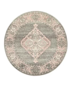 Rug Culture Avenue 703 Grey Round Rug