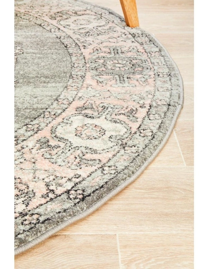 Rug Culture Avenue 703 Grey Round Rug 3 Rug Culture Avenue 703 Grey Round Rug - Image 3