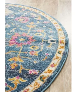 Rug Culture Babylon 209 Navy Round Rug -Home Decor Shop 782204050 3 720x928
