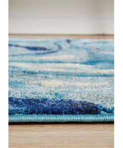 Rug Culture Dreamscape Waves Modern Indigo Runner Rug -Home Decor Shop 782205400 4 720x928