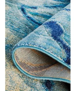 Rug Culture Dreamscape Waves Modern Indigo Runner Rug -Home Decor Shop 782205400 6 720x928