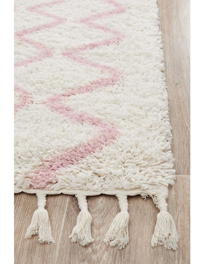 Rug Culture Saffron 11 Pink Runner Rug 3 Rug Culture Saffron 11 Pink Runner Rug - Image 3