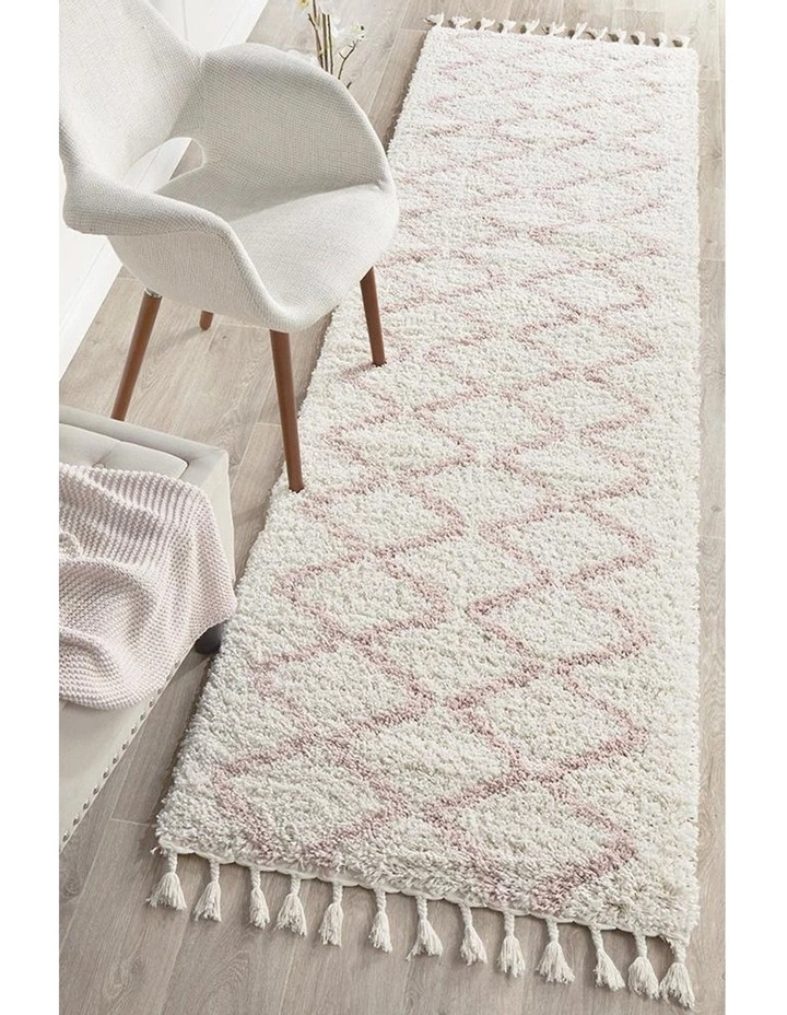 Rug Culture Saffron 11 Pink Runner Rug 7 Rug Culture Saffron 11 Pink Runner Rug - Image 7
