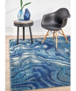 Rug Culture Dreamscape Waves Modern Indigo Rug -Home Decor Shop 782206210 3 720x928