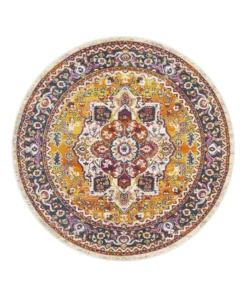 Rug Culture Babylon 207 Multi Round Rug
