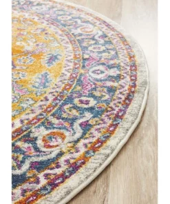 Rug Culture Babylon 207 Multi Round Rug -Home Decor Shop 782207290 3 720x928