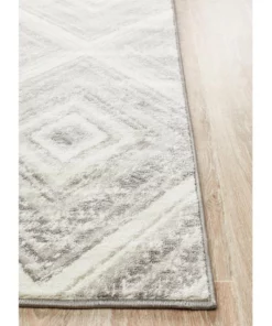 Rug Culture Sabrina Geo Diamonds Rug Silver Grey -Home Decor Shop 782207830 3 720x928