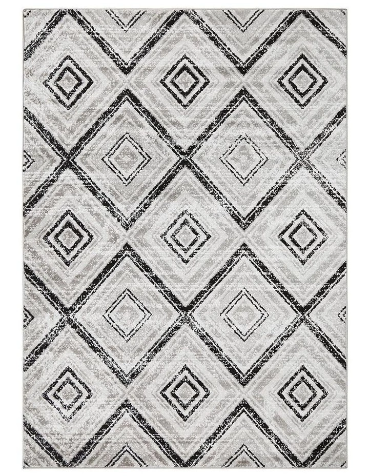 Rug Culture Sabrina Geo Diamonds Rug Grey Black 1 Rug Culture Sabrina Geo Diamonds Rug Grey Black