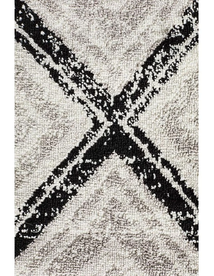 Rug Culture Sabrina Geo Diamonds Rug Grey Black 5 Rug Culture Sabrina Geo Diamonds Rug Grey Black - Image 5