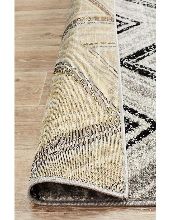Rug Culture Sabrina Geo Diamonds Rug Grey Black 6 Rug Culture Sabrina Geo Diamonds Rug Grey Black - Image 6