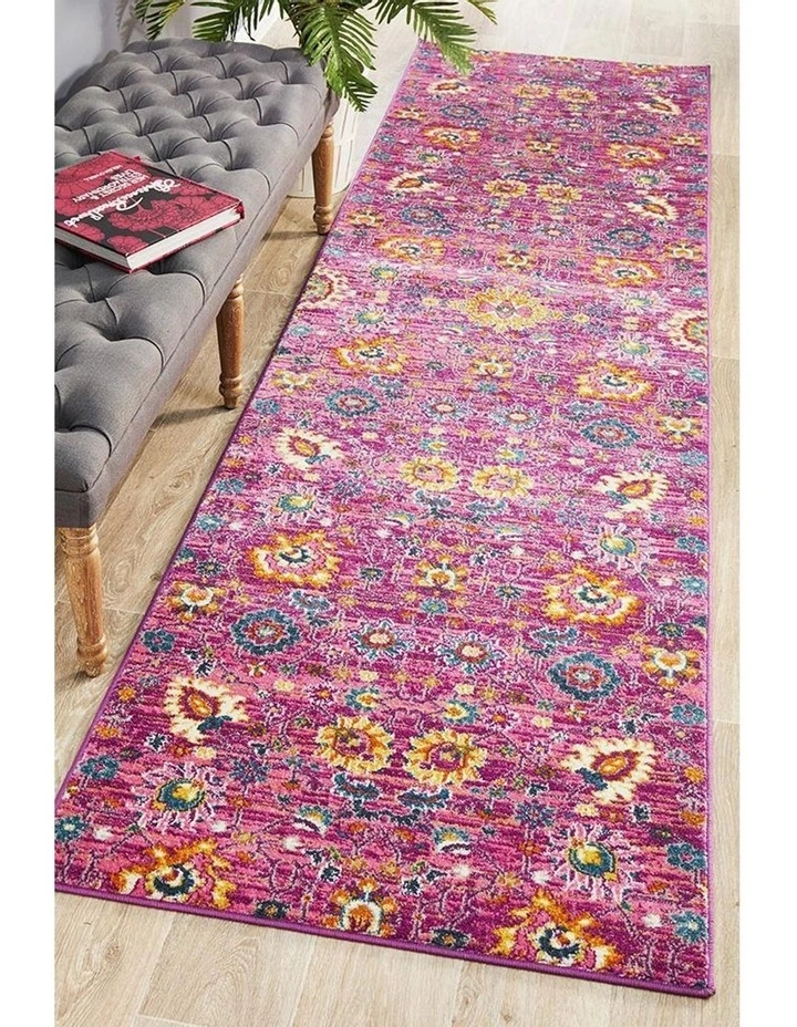 Rug Culture Babylon 210 Fuchsia Runner Rug 7 Rug Culture Babylon 210 Fuchsia Runner Rug - Image 7