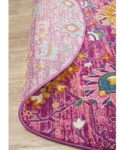 Rug Culture Babylon 210 Fuchsia Round Rug -Home Decor Shop 782210440 6 720x928