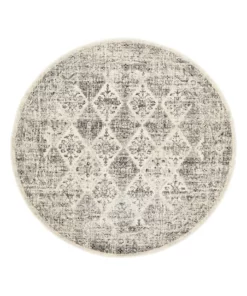 Rug Culture Century 999 Grey Round Rug