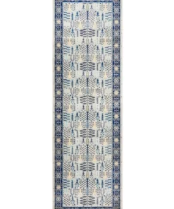 Rug Culture Century 988 Blue Runner Rug