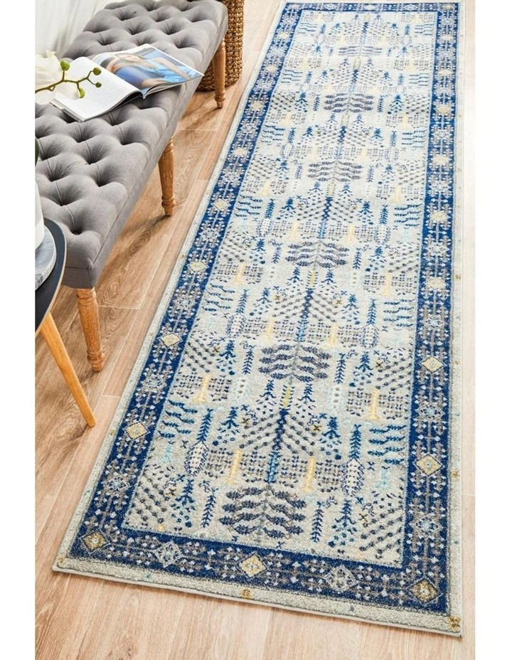 Rug Culture Century 988 Blue Runner Rug 7 Rug Culture Century 988 Blue Runner Rug - Image 7