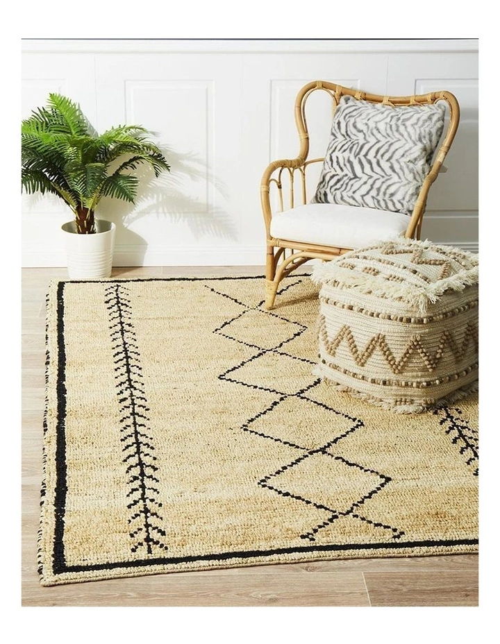 Rug Culture Kenya Tumu Hand Woven Tribal Jute Rug 7 Rug Culture Kenya Tumu Hand Woven Tribal Jute Rug - Image 7