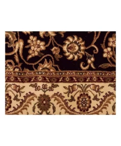 Rug Culture Sydney Medallion Runner Black with Ivory Border Runner Rug -Home Decor Shop 782212960 4 720x928