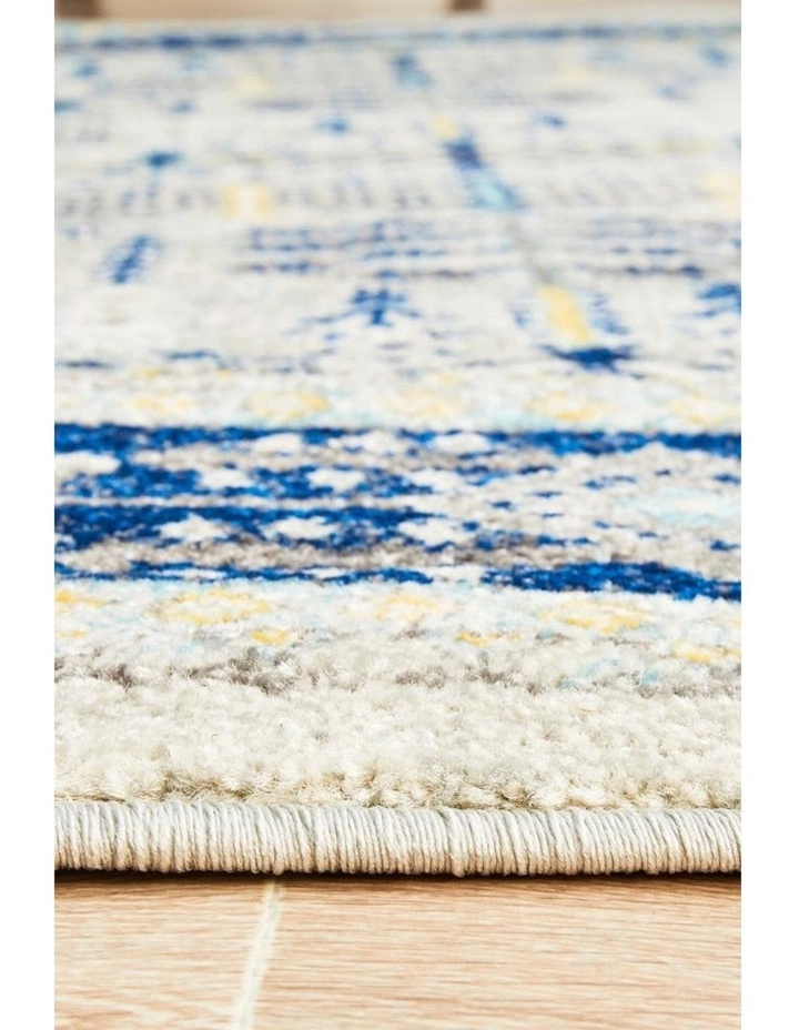 Rug Culture Century 988 Blue Round Rug 4 Rug Culture Century 988 Blue Round Rug - Image 4