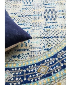 Rug Culture Century 988 Blue Round Rug 11 Rug Culture Century 988 Blue Round Rug -Home Decor Shop 782213320 5 720x928