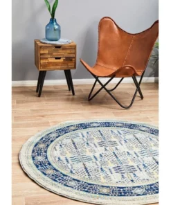 Rug Culture Century 988 Blue Round Rug 13 Rug Culture Century 988 Blue Round Rug -Home Decor Shop 782213320 7 720x928